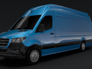 mercedes benz sprinter panel van l4h3 rwd 2019 3D Model