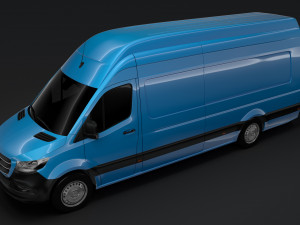 mercedes benz sprinter panel van l4h3 rwd 2019 3D Model