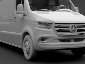 mercedes benz sprinter panel van l4h3 rwd 2019 3D Model