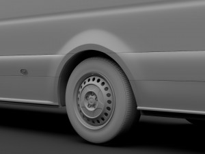 mercedes benz sprinter panel van l4h3 rwd 2019 3D Model