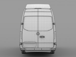 mercedes benz sprinter panel van l4h3 rwd 2019 3D Model