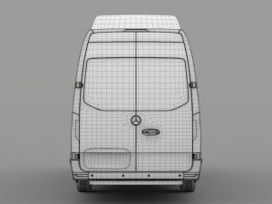 mercedes benz sprinter panel van l4h3 rwd 2019 3D Model