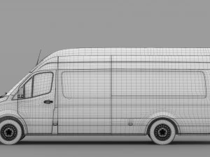 mercedes benz sprinter panel van l4h3 rwd 2019 3D Model