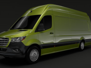 freightliner sprinter panel van l4h3 rwd 2019 3D Model