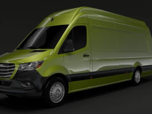 freightliner sprinter panel van l4h3 rwd 2019 3D Model
