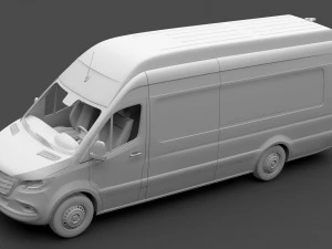 freightliner sprinter panel van l4h3 rwd 2019 3D Model