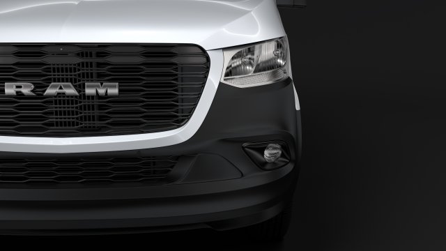 ram sprinter panel van l1h1 fwd 2019 Model 3D .c4d .max .obj .3ds .fbx .stl .blend 