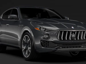 मासेराती लेवान्ते एस क्यू4 ग्रैनलुसो 2017 3D मॉडल