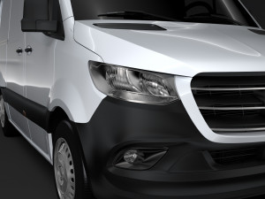 mercedes benz sprinter panel van l1h1 fwd 2019 3D Model