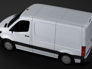 mercedes benz sprinter panel van l1h1 fwd 2019 3D Model