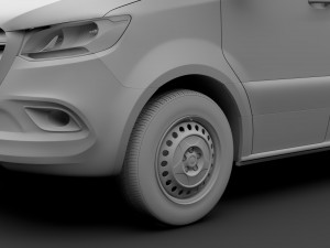 mercedes benz sprinter panel van l1h1 fwd 2019 3D Model