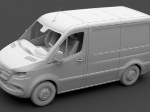 mercedes benz sprinter panel van l1h1 fwd 2019 3D Model