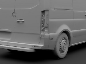 mercedes benz sprinter panel van l1h1 fwd 2019 3D Model