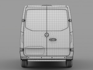 mercedes benz sprinter panel van l1h1 fwd 2019 3D Model