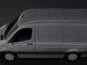 freightliner sprinter panel van l1h1 fwd 2019 Modello 3D