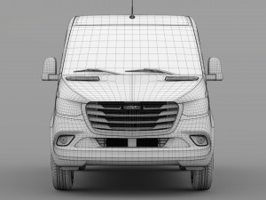 freightliner sprinter panel van l1h1 fwd 2019 Modello 3D
