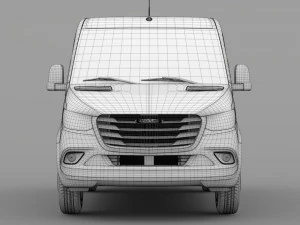 freightliner sprinter panel van l1h1 fwd 2019 3D Model
