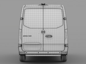 freightliner sprinter panel van l1h1 fwd 2019 Modello 3D