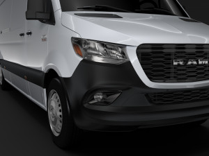 ram sprinter panel van l4h3 rwd 2019 3D मॉडल