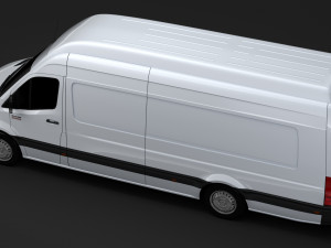 ram sprinter panel van l4h3 rwd 2019 3D मॉडल