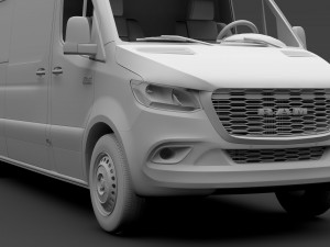 ram sprinter panel van l4h3 rwd 2019 3D मॉडल