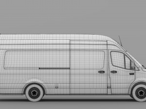ram sprinter panel van l4h3 rwd 2019 3D मॉडल