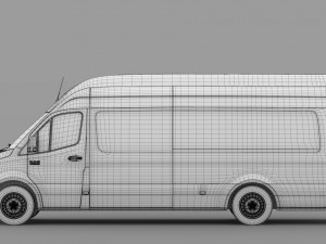 ram sprinter panel van l4h3 rwd 2019 3D मॉडल