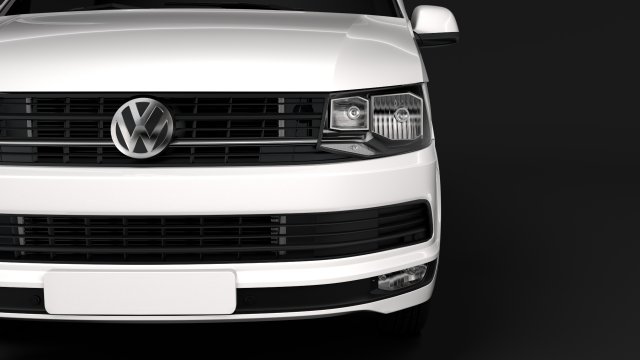 volkswagen transporter van l1h1 highline t6 2018 3D in 3DExport