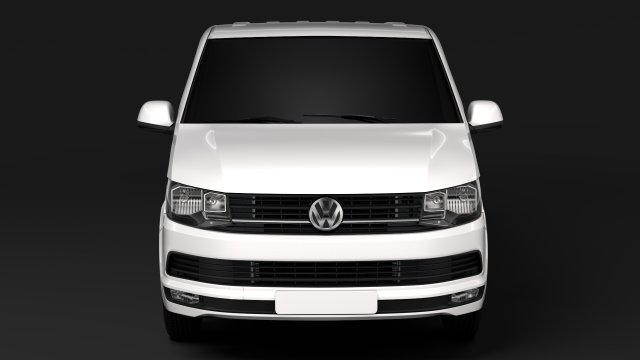 volkswagen transporter van l1h1 highline t6 2018 3D in 3DExport