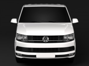 volkswagen transporter van l1h1 highline t6 2018 Modello 3D