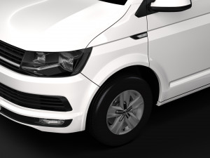volkswagen transporter van l1h1 highline t6 2018 Modello 3D