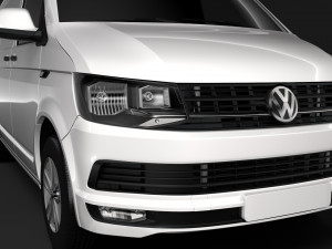 volkswagen transporter van l1h1 highline t6 2018 Modello 3D