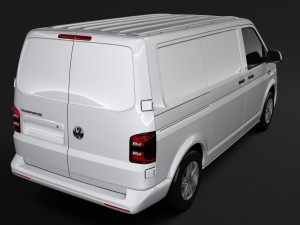 volkswagen transporter van l1h1 highline t6 2018 Modello 3D