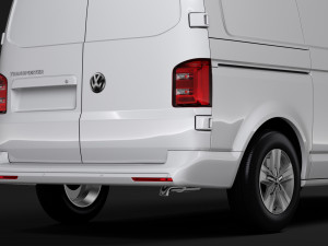 volkswagen transporter van l1h1 highline t6 2018 Modello 3D
