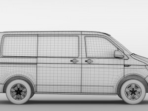 volkswagen transporter van l1h1 highline t6 2018 Modello 3D
