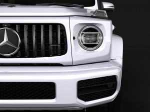 mercedes amg g 63 w463 2019 limousine 3D Model