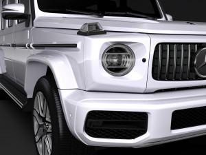 mercedes amg g 63 w463 2019 limousine 3D 모델