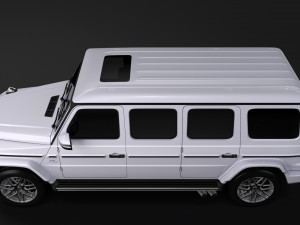 mercedes amg g 63 w463 2019 limousine 3D 모델
