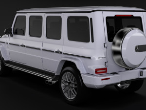 mercedes amg g 63 w463 2019 limousine 3D 모델