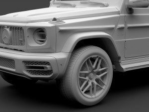 mercedes amg g 63 w463 2019 limousine 3D 모델