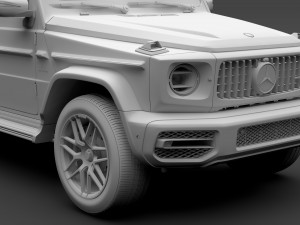 mercedes amg g 63 w463 2019 limousine 3D 모델