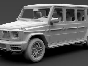 mercedes amg g 63 w463 2019 limousine 3D 모델