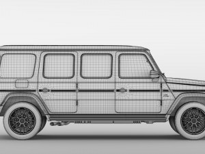 mercedes amg g 63 w463 2019 limousine 3D 모델