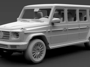 limusin mercedes benz g 550 w464 2019 Model 3D