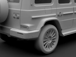 limusin mercedes benz g 550 w464 2019 Model 3D