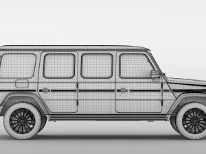 limusin mercedes benz g 550 w464 2019 Model 3D