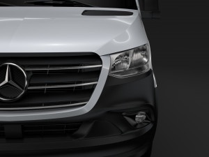 mercedes benz sprinter panel van l4h2 rwd 2019 3D Model