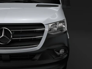 mercedes benz sprinter panel van l4h2 rwd 2019 Model 3D