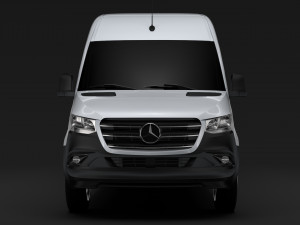 mercedes benz sprinter panel van l4h2 rwd 2019 3D Model