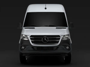 mercedes benz sprinter panel van l4h2 rwd 2019 3D Model